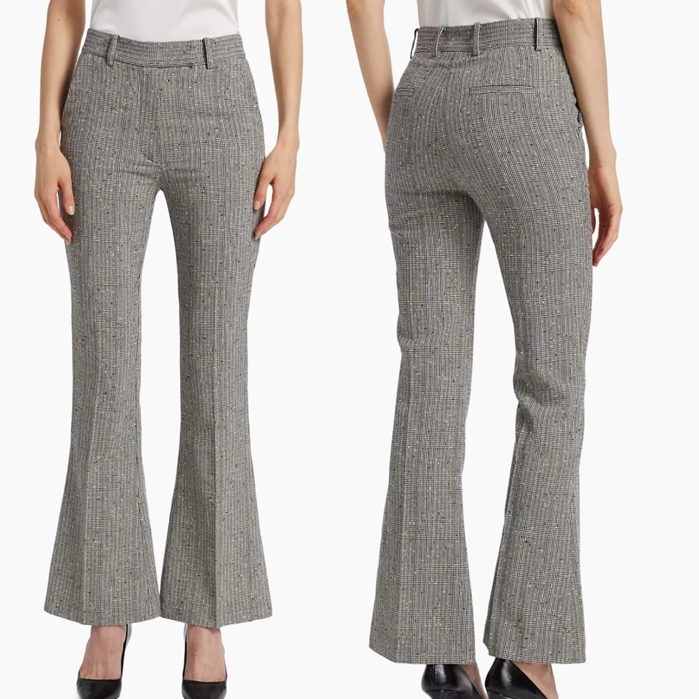 NWOT $275 Generation Love Presley Plaid Bootcut dress Pants women’s size‎ 12